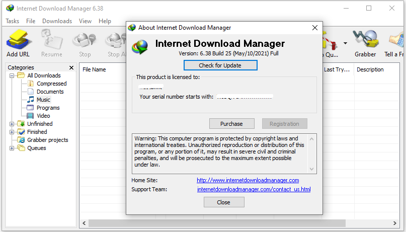 IDM 6.38 Full Crack + Serial Number Free Download 