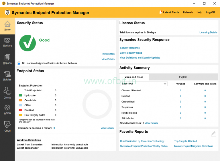 how to reset password in symantec endpoint protection manager 14